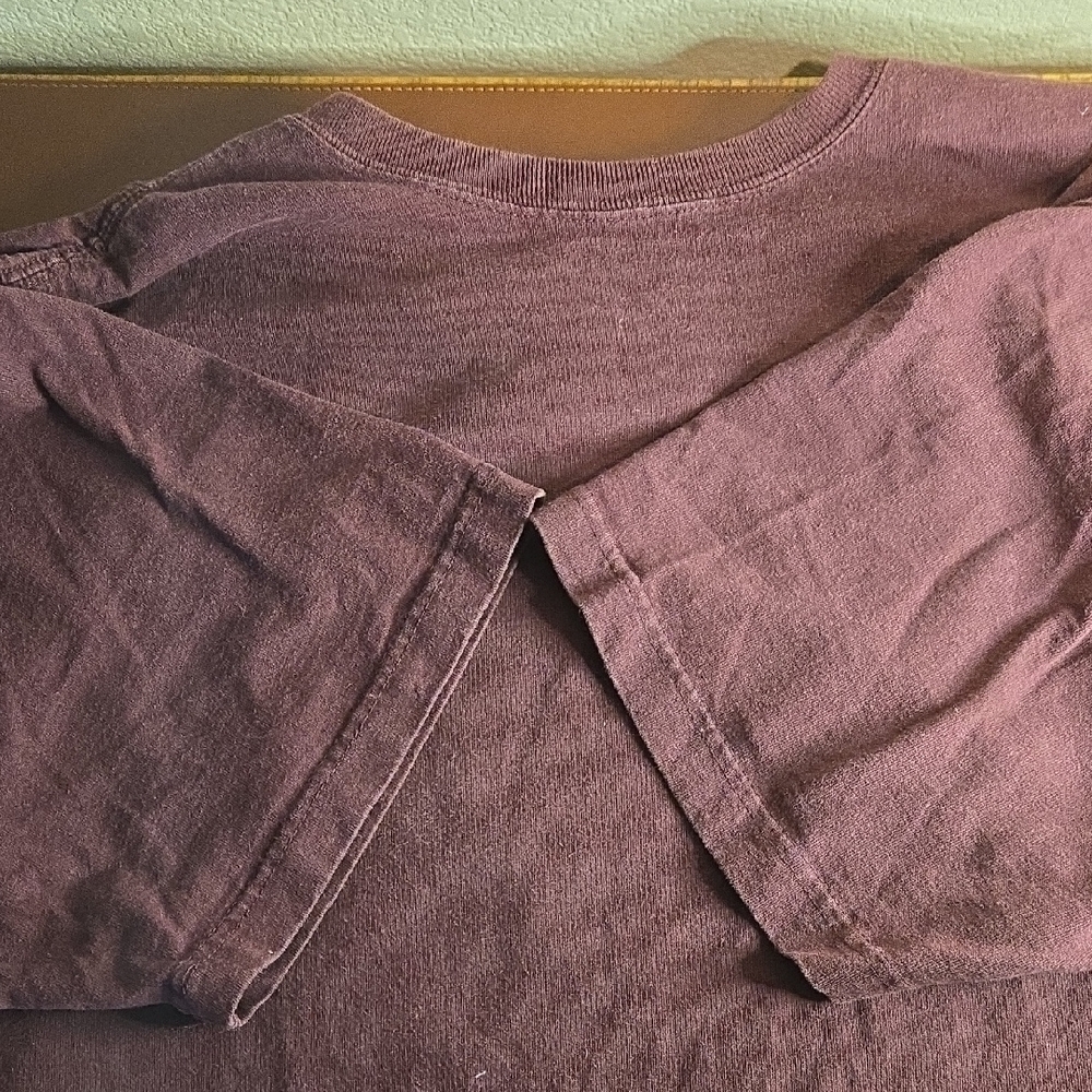 Carhartt Men's Burgundy Short Sleeve Pocket Tee - Picture 4 of 5